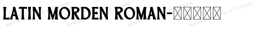 latin morden roman字体转换